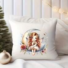 1/2/3pcs Moon Fairy Pressed Cloth Embroidered Piece, Plastic Material, Casual Style Suitable For DIY T-Shirts, Hoodies, Jeans, Backpacks And Cushions Decoration, Washable And Easy To Attach