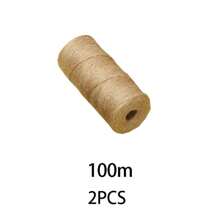 1 cuộn 100M DIY Dây Gai Dầu, Màu Trơn Đơn Giản Dây Gói Quà Cho Hộp Quà Cưới - Màu Khaki - Xem 11