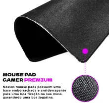 Mouse Pad Mapa Antiderrapante Diversas Estampas 70x35 cm M01
