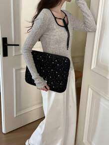 1pc Laptop Bag Star Cute Tablet Bag Compatible With MacBook, IPad 10/11 Inch 13/14 Inch 15/15.6 Inch Laptop Shockproof Inner Bag - Multicolor - View 11