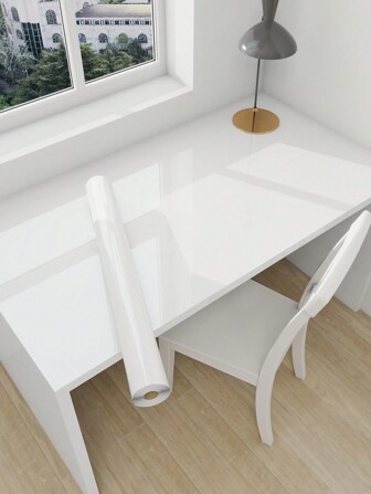 1 卷/40CM * 100CM 白色仿珍珠纯色壁纸适用于家庭装饰、厨柜、桌椅、房间背景、家庭装修、DIY、防水、防污、易清洁、自粘、即撕即贴壁纸墙贴、装修贴纸撕墙板、墙纸、壁纸、春季装饰用品刷新您的家、节日装饰贴纸礼物生日毕业房间装饰墙面装饰