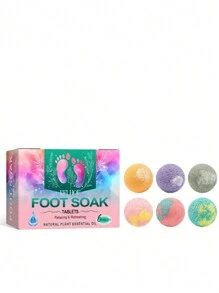 6 件/1 盒足浴球含生姜提取物保湿滋养足浴球，情人节礼物 - 1 Box/6pcs - 查看 11