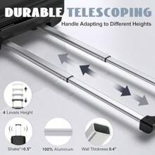 MGOB Cabin Suitcase Carry On Suitcase 20" With Spinner Wheels Lightweight Luggage 55x36x23CM TSA Approved Hard Shell Trolley Travel Suitcases Polycarbonate PC - 1-black-S(20in_CarryOn) - View 4