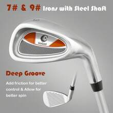 Homasis 31'' Portable Junior Complete Golf Club Set - Màu vàng - Xem 4