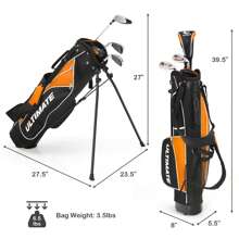 Homasis 31'' Portable Junior Complete Golf Club Set - Màu vàng - Xem 2
