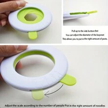1 Set Of Noodle Portion Adjuster, Multipurpose Noodle Strainer Spoon, Storage Box Noodle Container, Suitable For Regular Noodles, Vermicelli, Rice Noodles, Pasta Etc. - Multicolor - View 7
