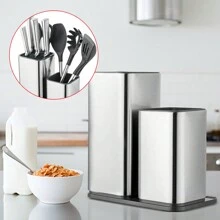 2 in 1 Aufbewahrung von Messern,Einzigartiges Messerblock Ohne Messer,hohes VolumenScheren-Organisator Entleerbarer Boden küchenhelfer aufbewahrung 22.50 * 11.20 * 23.60cm