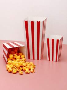 5 szt./10 szt. pojemników na popcorn, uchwyty na przekąski popcorn, torebki na popcorn, odpowiednie na imprezy i do kina, dekoracja urodzinowa na karnawał