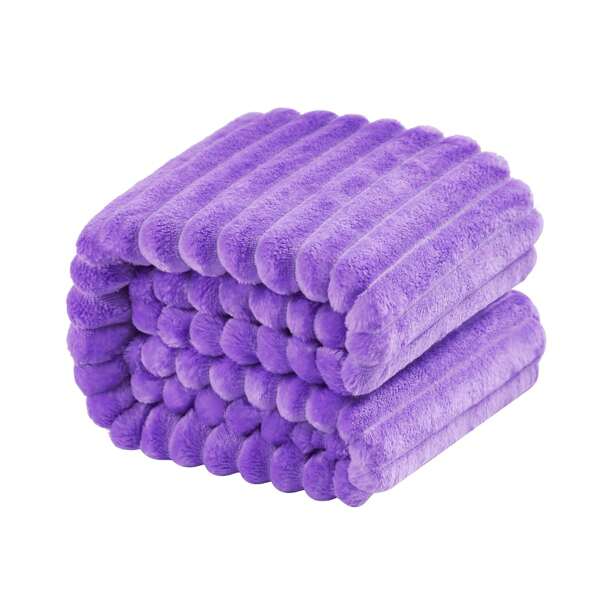 1pc Flannel Fuzzy Warm Toddler Blanket, Fluffy Warm And Lightweight Reversible Flannel Throw Blanket, Multifunctional Blanket For Bed Couch Travel