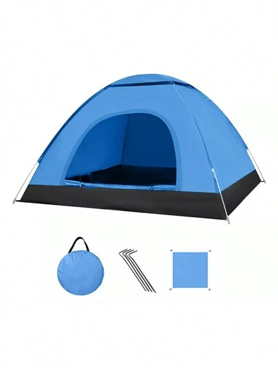 puerta única Tiendas Grandes Acampar Casa Campaña Gran Espacio 3-4person