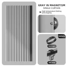 1件装优质易折叠浴帘，加厚面料，防水防霉，带挂钩，安装简便，可折叠，磁吸式设计，配有挂绳，方便收纳，适用于酒店、家庭浴室、淋浴房、家居装饰、秋季装饰、浴室配件、返校季等场合。