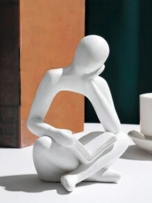 1 件北欧风格奢华树脂抽象人物阅读书桌面装饰装饰品最佳