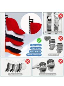 Hat Organizer For Baseball Caps, Hat Rack For Wall With Strong Adhesive Hold Up To 20 Hats, Hat Hanger Holder Display For Door Closet, Cap Organizer Storage Multilayer Two Mounting Option, Gender Reveal Party, Perfect For Birthdays, Weddings, Parties, The Perfect Gift For Colleagues, Friends, And Family, Back To School