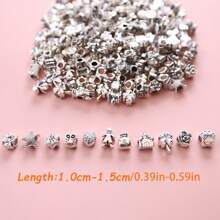 Beads & Bead Assortments 30pcs Vintage Charm Beads Set For DIY Jewelry - Assorted Styles, Large Hole Design - Perfect For Women's Bracelets & Crafts
