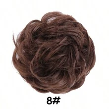 Synthetic Messy Hair Piece Daily Use Chignon Scrunchies Fake Elastic Hairpiece Blonde Brown Donut Bun For Women