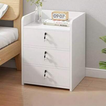 Mesilla de noche moderna Mesilla de noche simple del dormitorio con el estante del almacenaje Mesilla de noche de madera moderna Estantería de libros Armario de almacenaje Mesilla de noche sola de 3 cajones Armario de cabecera Armario de cabecera del dormitorio Baúl de 3 cajones Mesa de cabecera Mesa auxiliar del dormitorio Mesa auxiliar del dormitorio Armario de la entrada