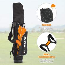 Homasis 31'' Portable Junior Complete Golf Club Set - Màu vàng - Xem 6