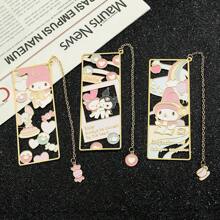 Sanrio 1 stuk schattige cartoon metalen bladwijzer - perfect cadeau voor boekenliefhebbers, kopermateriaal, ideaal voor school- en kantoorbenodigdheden