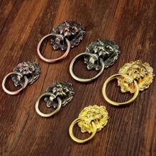 1pc Knobs And Pulls New Antique Bronze Lion Head Pulls For Dresser Drawer Cabinet Door Handles Knobs Door Knocker - Multicolor - View 6