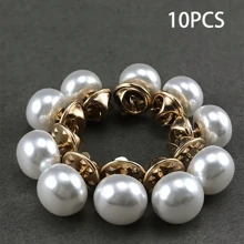 10/20 Stücke Knöpfe ohne Nähen, Faux Perlmutt Druckknöpfe, schwarz & weiß, vielseitige Brosche DIY Dekoration, ohne Nähen erforderlich