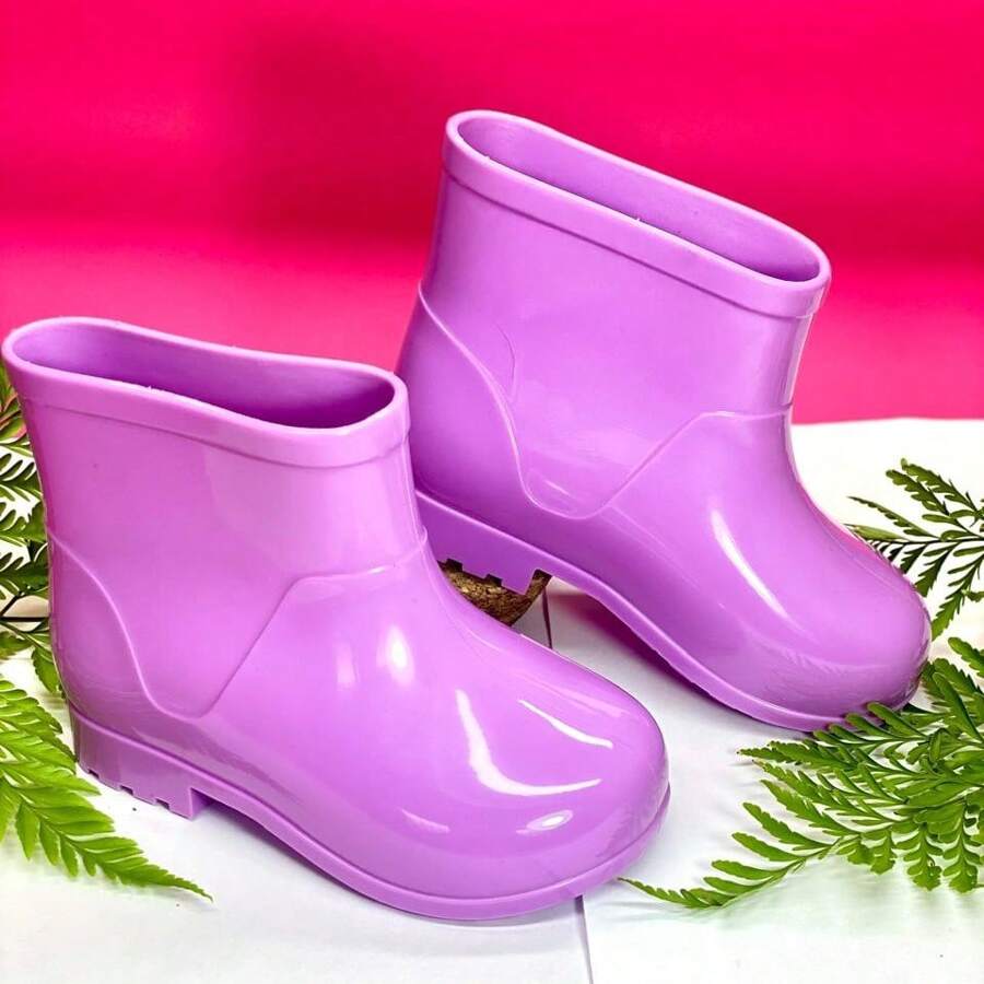 Comfortable Children's Rain Boot For Boys And Girls - Morado - Ver 1