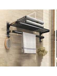 Porta Toalha Suporte Duplo Toalheiro Banheiro Lavabo 57cm