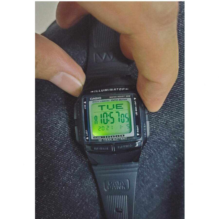 Casio STANDARD DB-36-1AV Men's Watch - 黑色 - 查看 1