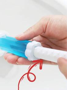 1 pieza, Gel perfumado con aroma a flor -Ambientador y Limpiador de inodoro - Suministros de limpieza de inodoro rellenables para decoración del baño del hogar y la escuela en verano