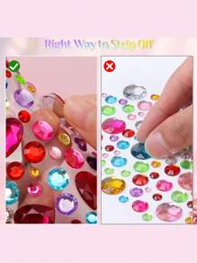 10 Sheets 4100pcs Hair Gems Stickers, Colorful Acrylic Shiny Pearl Rhinestone Self-Adhesive Stickers, Women Girls Festival Party COS Hairstyle Decoration Tools, Gem Stickers For Crafts, Self Adhesive Gemstones Pearl Jewels Stickers, Stick On Gems Pearls For Hair, Bling Rhinestone Stickers For Decoration, Music Festival/Concert/Carnival Costume Accessories, Holiday Gifts For Women Girls Beauty Home Hair Accessories - Multicolor - View 5
