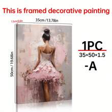 1 件复古芭蕾舞者水彩画、粉彩腮红学院风绘画海报、波西米亚风墙壁艺术装饰、青少年芭蕾舞者少女房间相框、帆布墙壁海报、卧室客厅走廊装饰 - 彩色 - 查看 13
