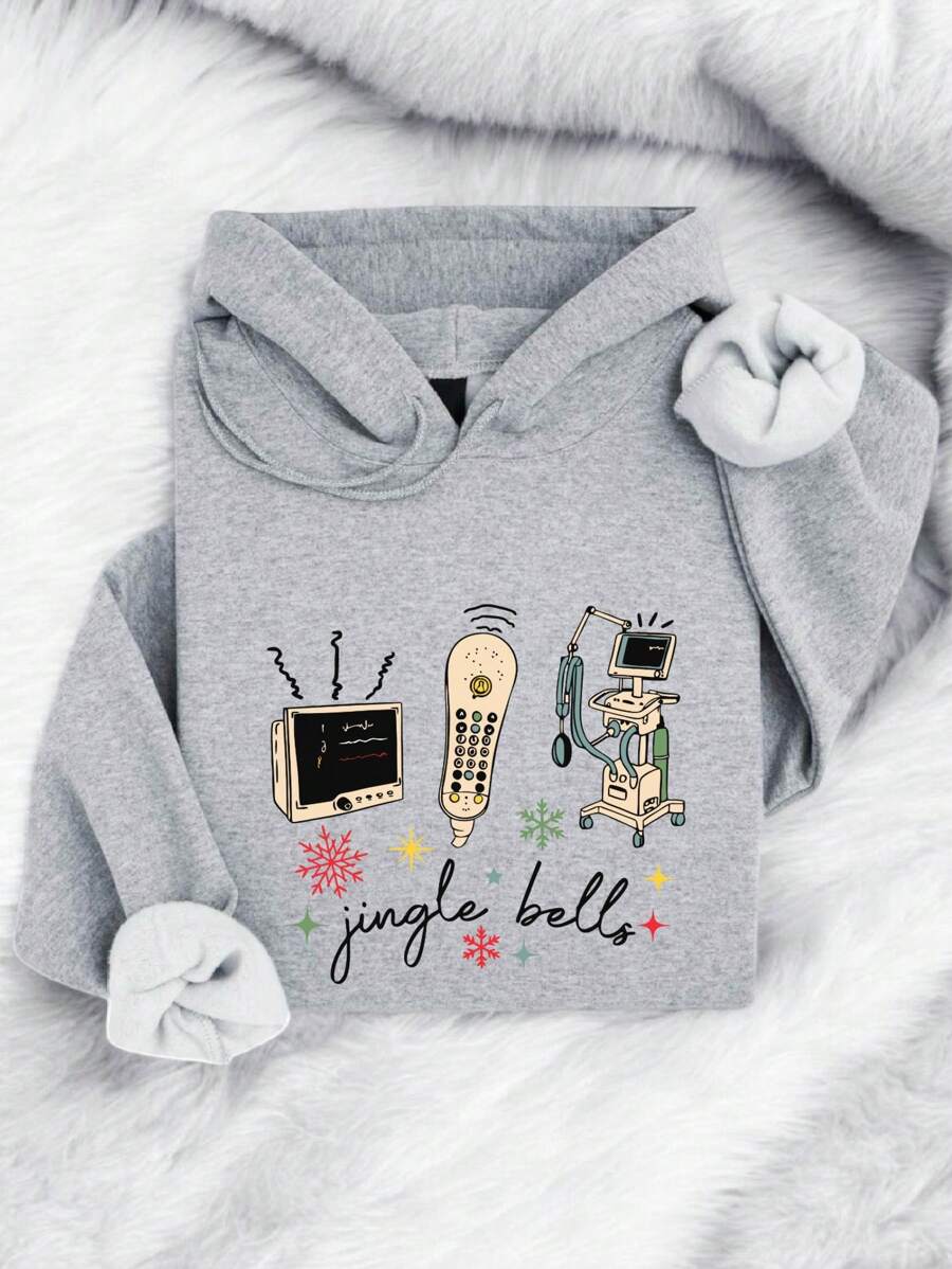 Jingle Bells Christmas Nurse Hoodie, Nurse Hoodies, Christmas Nurse Gift, Favorite Nurse Christmas Hoodies, Appreciation Gift For Nurse, New Nurse Hoodies TX-207