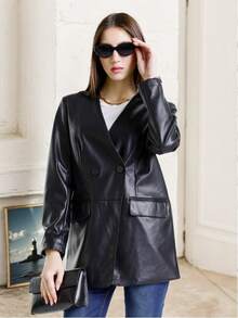 Modna i minimalistyczna marynarka dla kobiet z poczuciem luksusu, jesień i zima, nowy styl, luźny i ekskluzywny garnitur