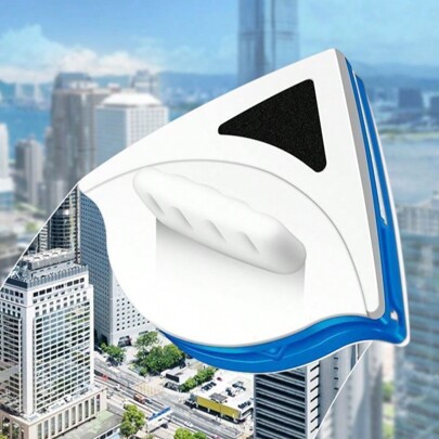 1pcs limpador de vidro dupla face limpador de janela magnético para limpeza de vidro de 3-8mm, adequado para janelas domésticas, vidro isolado, vidro de banheiro, vidro divisório de escritório