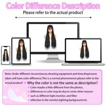 Braided Baseball Cap Wig Box Braid Hair Extensions With Hat Black Color Synthetic Hair Cap Wig With 24inch Long Braiding Hair For Women