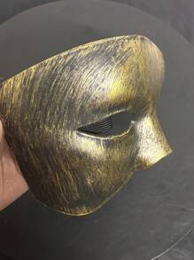 1 pezzo Maschera da mascherata vintage con mezzo volto a tema principe, accessorio per adulti per feste in costume, decorazione per coppie