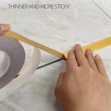 1roll 50m/Roll Waterproof Self-Adhesive Floor/Wall Sticker Multiple Sizes Alloy Color Skirting Line Tile Gap Edge Sealing Tape For Home Decor Stickers - Multicolor - View 3