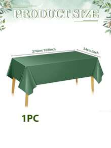 1pc/3pcs/4pcs/10pcs Black And Gold Disposable Plastic Tablecloth Rectangular Party Tablecloth Decor 137*274cm Gold Tabletop Cover, Suitable For Indoor Outdoor Birthday Wedding Anniversary Picnic Decoration - Multicolor - View 12