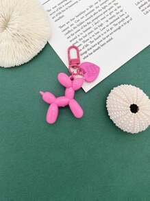 Móc khóa chó khinh khí cầu 1pc dễ thương cho xe hơi/túi/ví - Màu tím - Xem 11