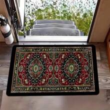 Bộ thảm nhà bếp 1/2 chiếc, Thảm đứng mềm nhẹ, Họa tiết hoa phong cách Bohemian cổ điển, Dùng cho nhà bếp, Văn phòng tại nhà, Phòng giặt ủi, Trang trí nhà tắm, Thảm polyester có thể giặt bằng máy, Trang trí phòng - Nhiều màu - Xem 5