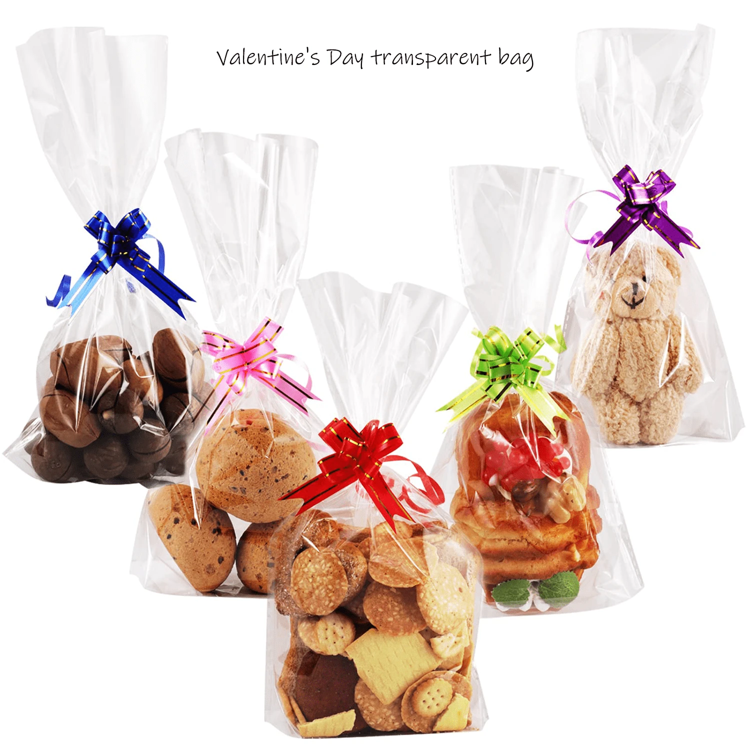 WD&CD 100pcs Sachet Bonbons Anniversaire Organza Sachet Cadeaux