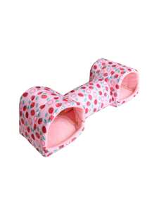 Comfortable Pet Hideaway, Can Play & Sleep - Animal Corner Tunnel Bed, Guinea Pig House, Easy To Assemble Ferret Hideout