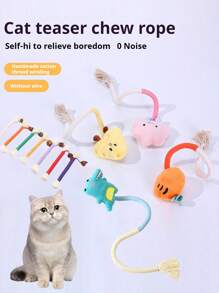 1/3/5/10/15/20 pièces Ensemble de jouets pour chats - Clochettes, Balles, Poteaux à griffer en sisal, Cannes de taquinage interactives, Jouets de souris, Fournitures pour animaux de compagnie, Cadeau d'anniversaire/fête