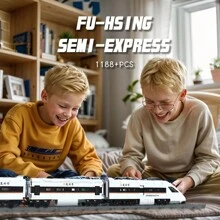 3 Carriages/36.85in/1065PCS Electric STORY City Cargo Train Building Set, BNSF/FU-HSING/CRH High-Speed Rail Freight Trains Model, Steam Locomotive Train Building Blocks Toys, Gift Trains For Boys&Girls Kids