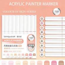 9/126 pièces Stylos de peinture acrylique vibrants - Embouts de brosse doux, à base d'eau, séchage rapide, pouvant être mélangés et résistants à la lumière - Idéal pour la peinture sur canevas, pierres, bois, verre, céramique, tissu, DIY, Halloween et idées de cadeaux de Noël pour la rentrée scolaire