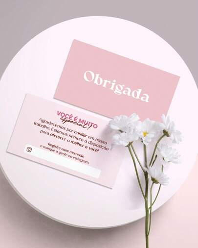 Mini Cartão Postal de Agradecimento ao Cliente - Obrigado por Comprar - 9x5 Volta às Aulas