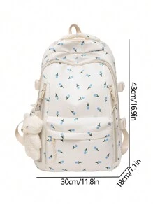 时尚女士背包，多隔层和口袋设计，经久耐用，学生背包，多功能背包，休闲背包，大容量旅行背包，返校必备