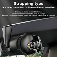 ASAWIN 4.5 In Rearview Mirror Recorder Hd 1080p Rearview Mirror Automobile Dash Cam Dual Lens Video Recorder Automobile DVR Night Vision Loop Recording