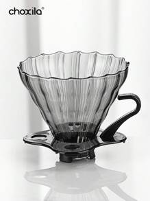 choxila 1pc Grey Cloud Shaped Coffee Pot With Coffee Dripper, Pour Over Coffee Maker Set, Glass Drip Coffee Carafe & Coffee Filter, Heat-Resistant Glass Coffee Pot For Home, Office, Cafe Back To School - Grey - View 9