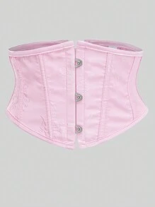 Women's Waist Trainer Corset Belt With Back Lace-Up, New Year Party, Valentine's Day, Holiday Tops, St. Patrick's Day Outfit, Halloween Costume - Multicolor - View 34