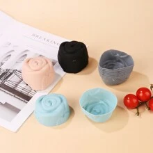 12pcs Reusable Silicone Cupcake Liners, 2.5 Inch Silicone Baking Cups, Non-Stick Muffin Cups Suitable For Parties, Halloween, Christmas, Easy To Clean Baking Molds (Multicolor)